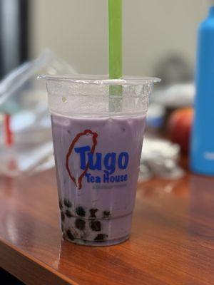 Taro Golden Milk Tea with Tapioca/Boba