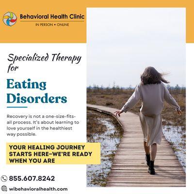 We offer personalized eating disorder therapy