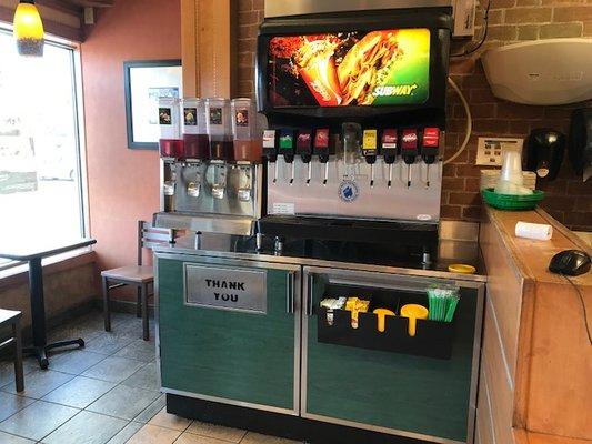 Drink station.