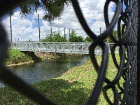 Aluminum bridge.