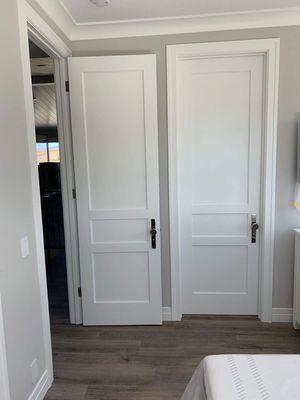 3-Panel Unequal, Shaker Style Interior Doors