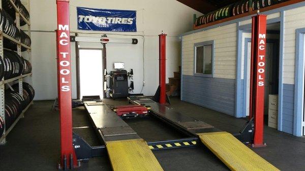 Alignment Rack - ask about our alignment special with tire purchase.