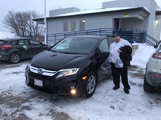 My good friend officer mike's new Honda Odyssey!