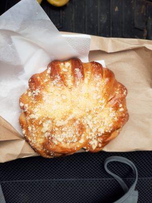 This cherry croissant is MASSIVE!