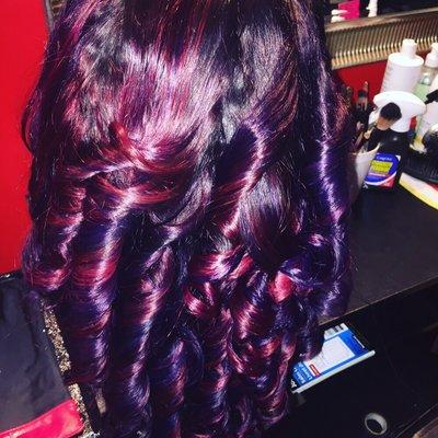 Red and Purple color