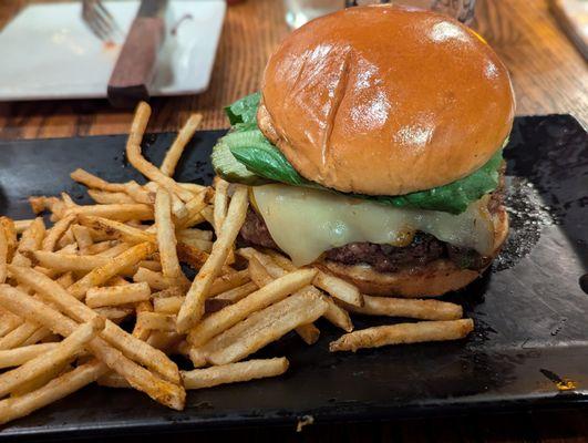 Western Burger with smokey pepper