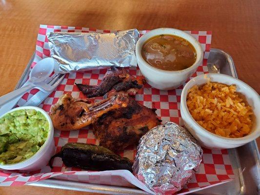 Chicken plate plus 4oz guacamole