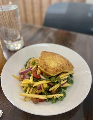 Swordfish mango salad