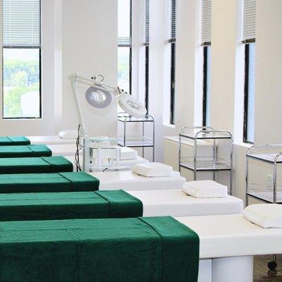 Skin Care classroom in Christine Valmy International School for Esthetics & Cosmetology