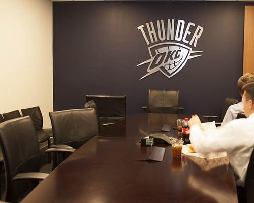 We are the Preferred Mover of the Oklahoma City Thunder and were proud to help them make their recent corporate move