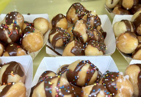 Chocolate covered donut holes