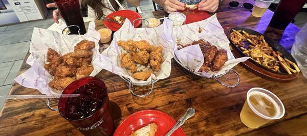 Wings and fries