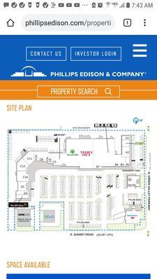 This is the site plan. (Source: Phillips Edison & Company)