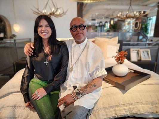 Pilar and Boris - lovely and talented interior designers at Arhaus Park City