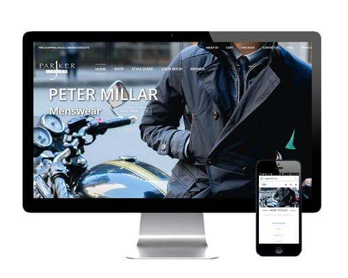 J Parker Ltd Desktop and Mobile Website Design.