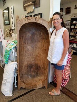 Have you ever seen a dough bowl this large?