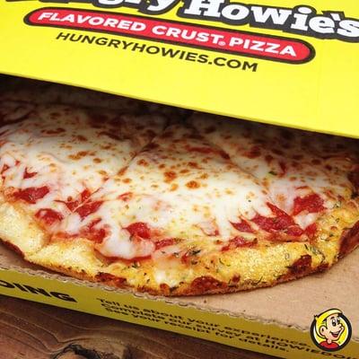 Fresh hot pizza with #FreeFlavoredCrust