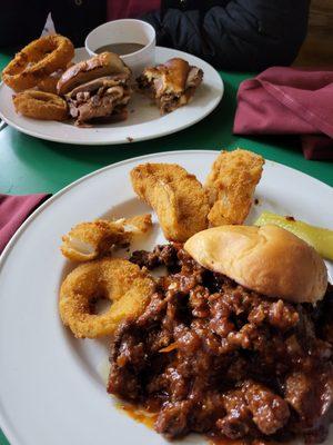 Sloppy Joe my personal  favorite  to order and French dip also very good .