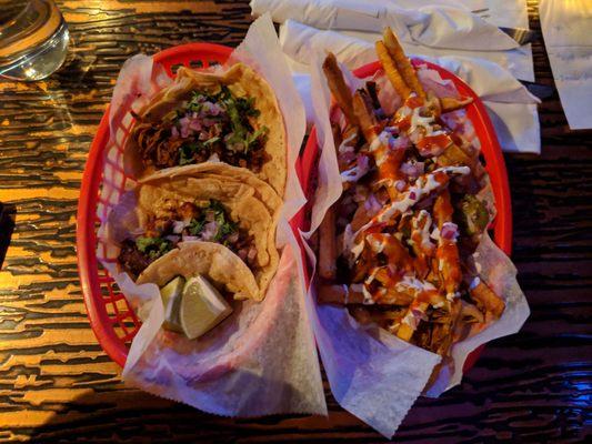 Tacos and fries