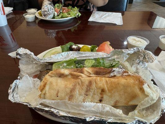 My friend and I both got the Gyro Sandwich Combo with Greek Salad & Drink