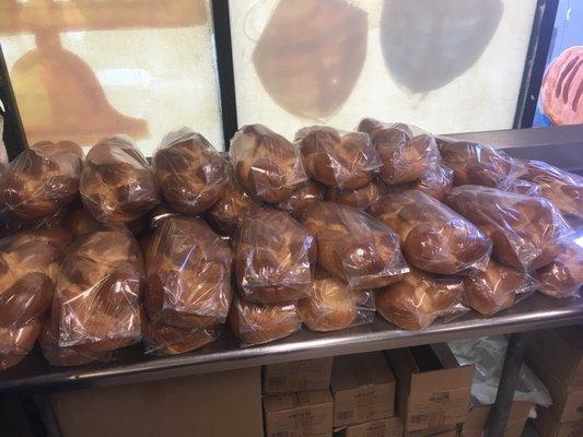 Challah, bagged and ready