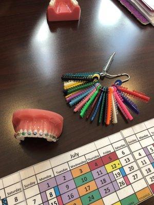 Braces Color Options