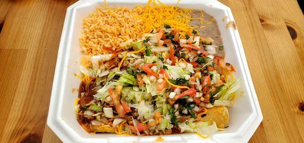 #2 Chile Relleno and Cheese Enchilada Combination Plate