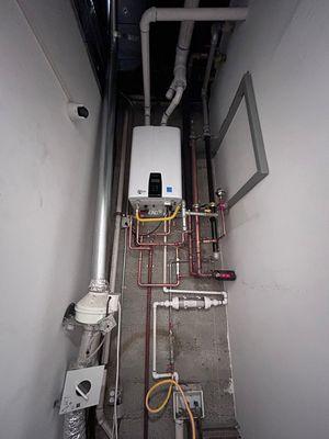 Install of Navien Tankless Water Heater