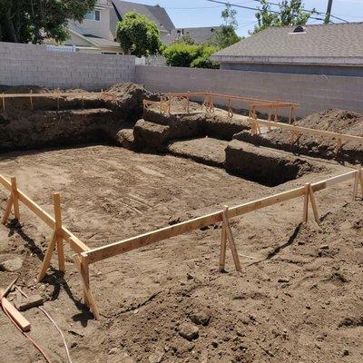 Pool excavation