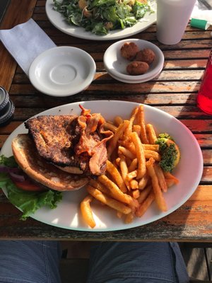 Blackened grouper sandwich