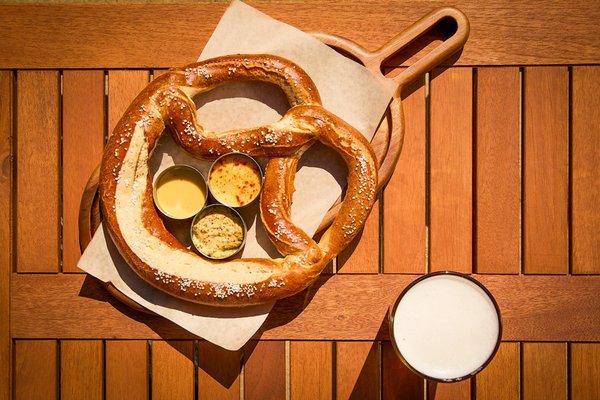 Oktoberfest pretzel.  Prost!