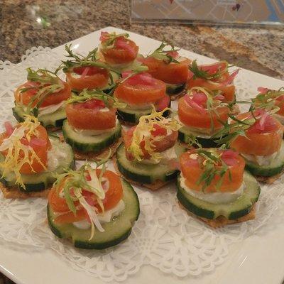 Maine Restaurant Week 2018: club smoked salmon roulade.