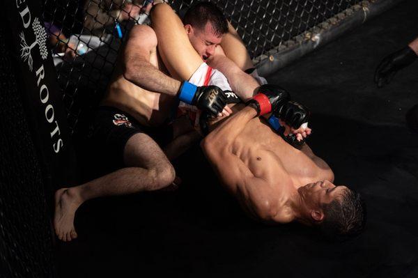 One of our instructors and professional Mma fighters gets a win via triangle in 2019