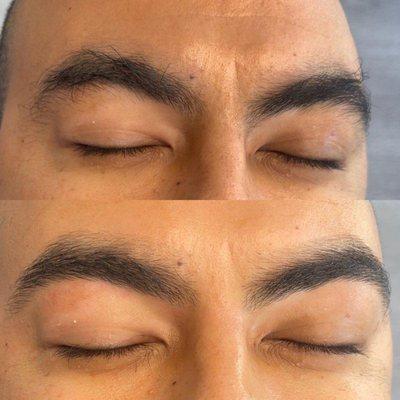 Brow clean up