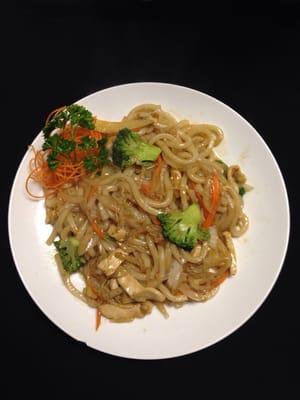 Chicken yaki udon