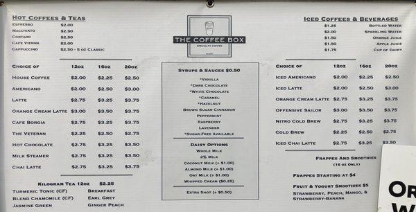 Drink Menu