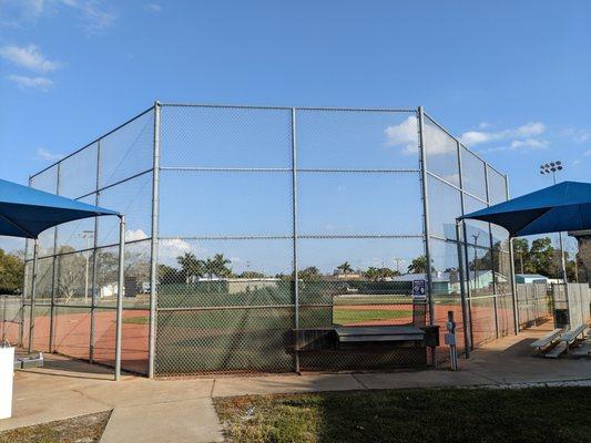 One of the baseball fields at Phillips Community Park