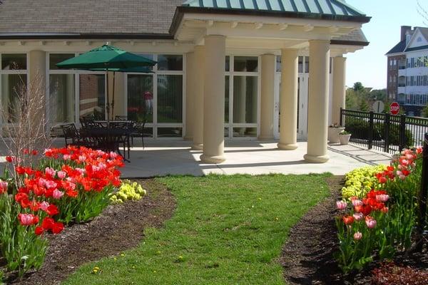 Claret Hall Garden off of the Banquet Room