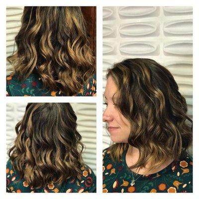 Cut and balayage done by Sarah