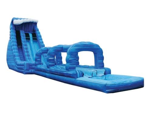 60' Long Blue Crush Water Slide is 22' tall.