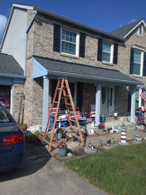 a house I painted in Milford trim and siding