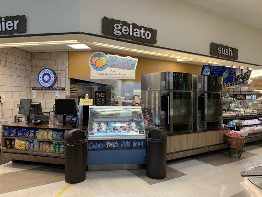 Something new.....gelato counter :-)