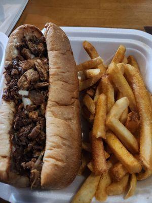 King Philly steak and chicken.