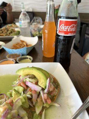 Aguachiles tostada