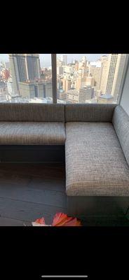 Custom built in seating area