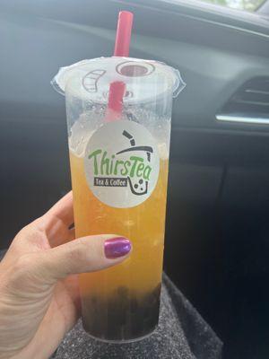 Mango Fruit Tea with tapioca