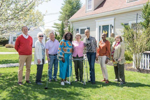 Part of the SHS team on a beautiful spring day.