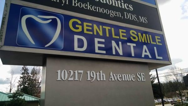 Gentle Smile Dentistry Street Sign