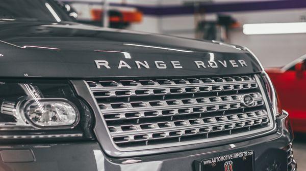 Close up of detailed Range Rover