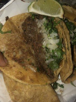 "Steak" taco